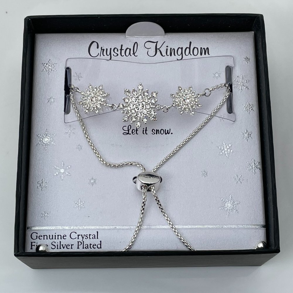 Crystal Kingdom Bracelet Sterling silver adjustabl